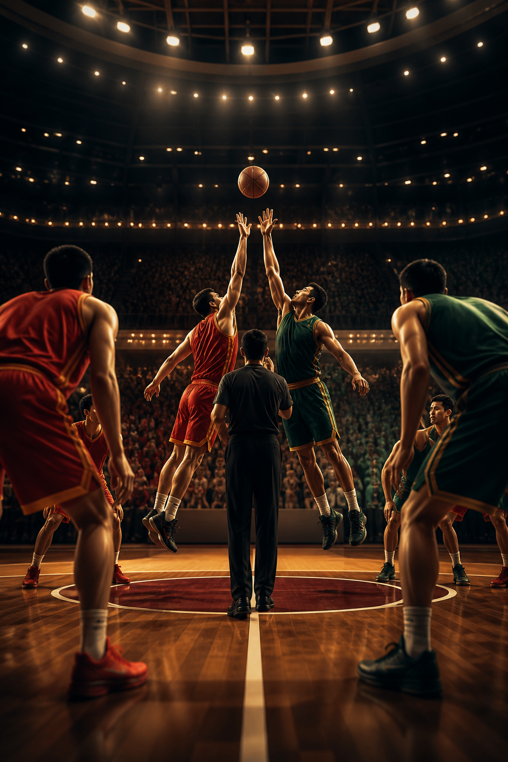 FIBA世亚预前瞻:中国男篮今晚诸暨迎战黎巴嫩原创AI配图